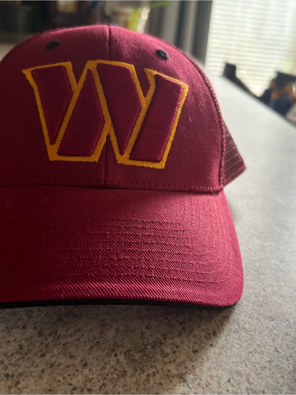Washington Commanders Cap with Gold Embroidered 'W' - Picture 6 of 6